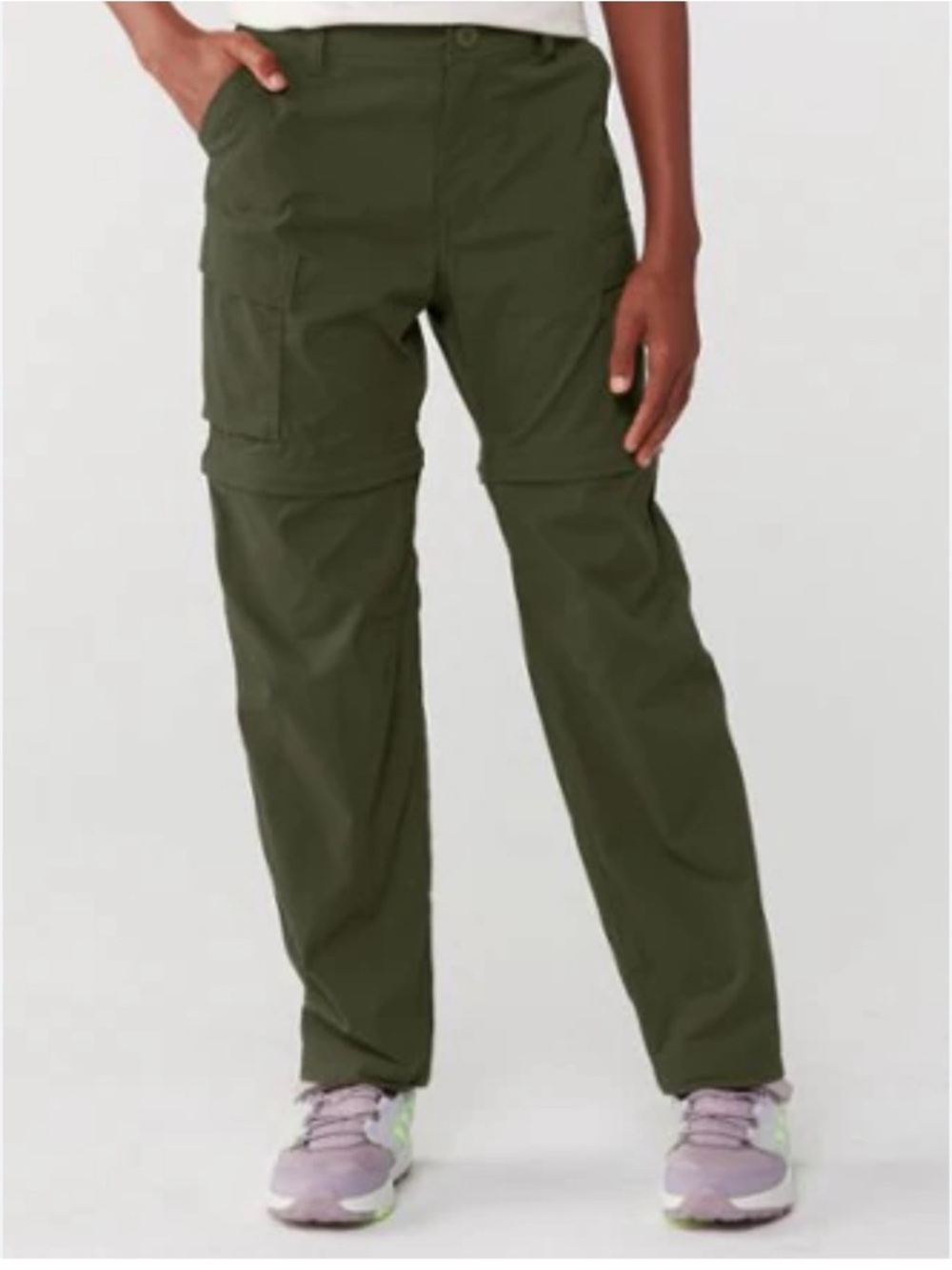 REI Co-Op Sahara Convertible Pants - Kids, Size L, Olive